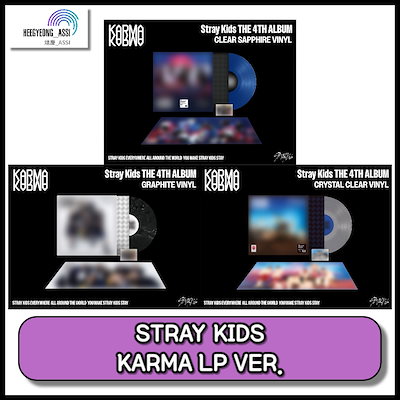 スキズ KARMA GRAPHITE VINYL レコード Stray Kids KARMA GRAPHITE VINYL Stray Kids Shop Exclusive