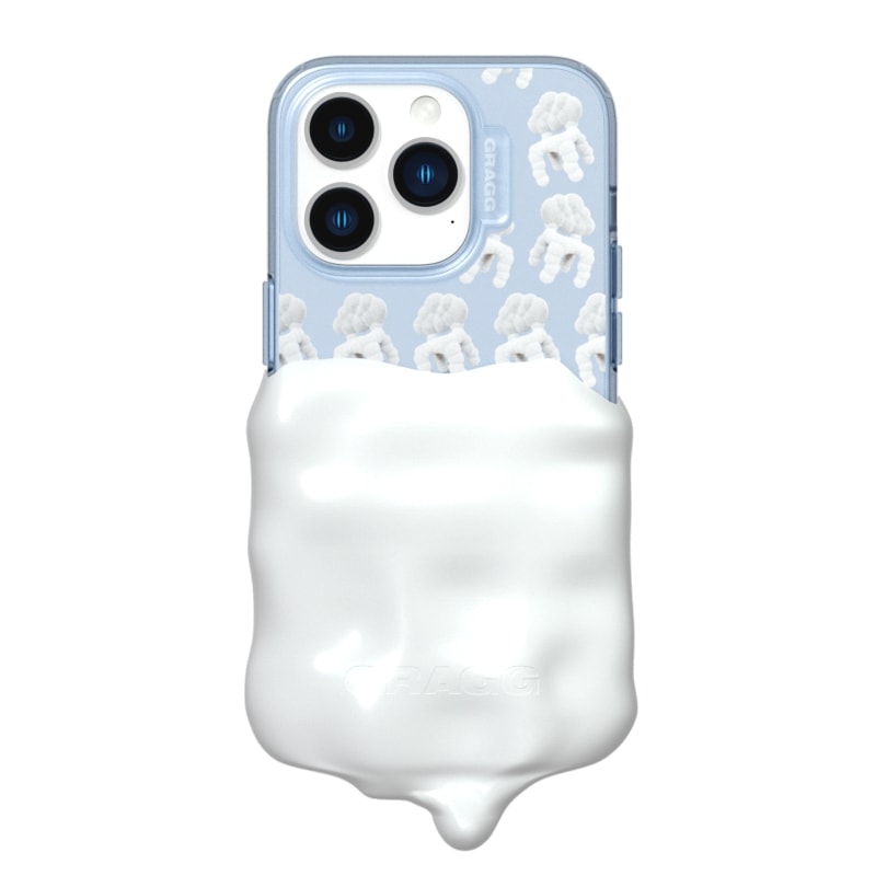【GRAGG】 DOUBLE LAYERS CASE-CLEAR BLUE/IVORY 正規品