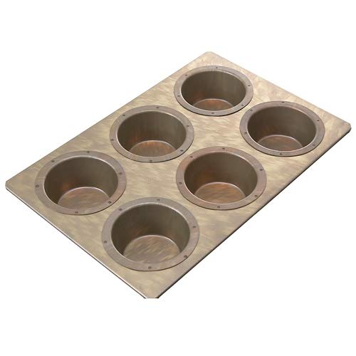 マフィン 6個型 (マフィン型/マドレーヌ型/千代田金属/焼き型/天板/お菓子作り)