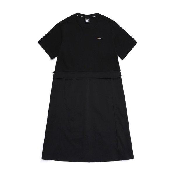 [始興店] N252WOP081 ナショナル ジオグラフィック 女性 ハイブリッド 半袖ワンピース