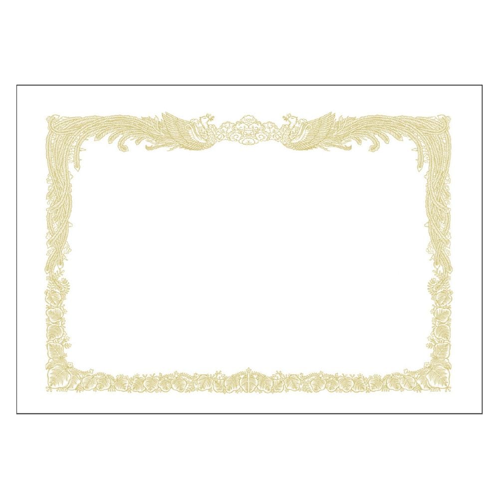 ササガワ プリンタ対応 厚口 賞状用紙 白 B4判 縦書用 100枚入 10-1370