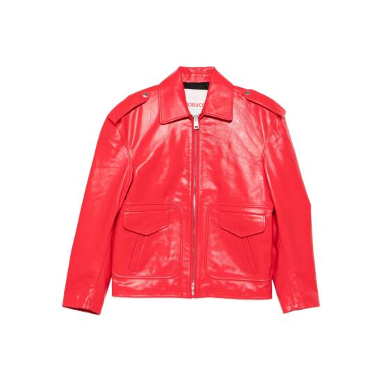 FIORUCCI Women Leather Jackets W02FPLJA321LE RED