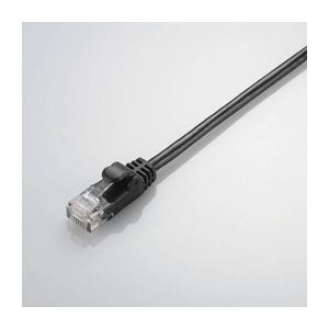 (まとめ)エレコム Gigabit やわらかLANケーブル(Cat6準拠) LD-GPY/BK3(×5セット)