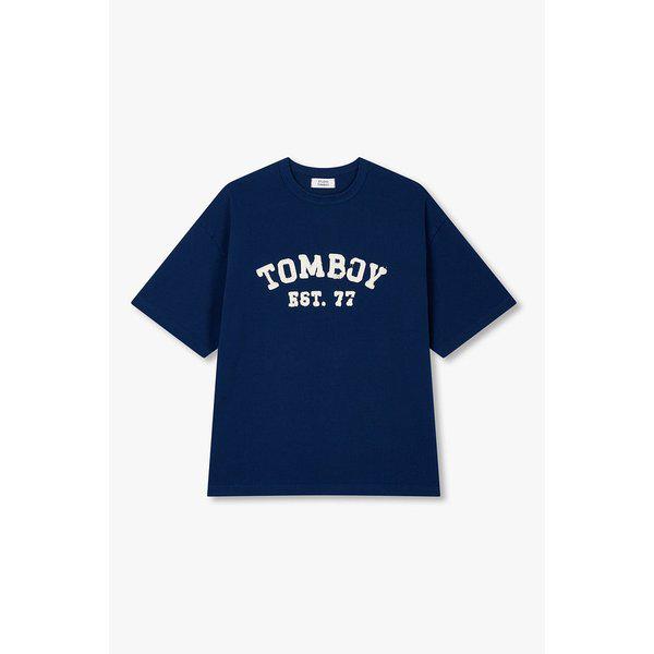[MEN] トムボーイ 刺繍 半袖 Tシャツ 9156222316056