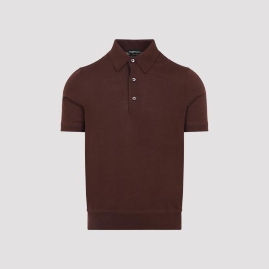 TOMFORD Men Polo Shirts KPS039 YMK073 ECN COCOA BROWN