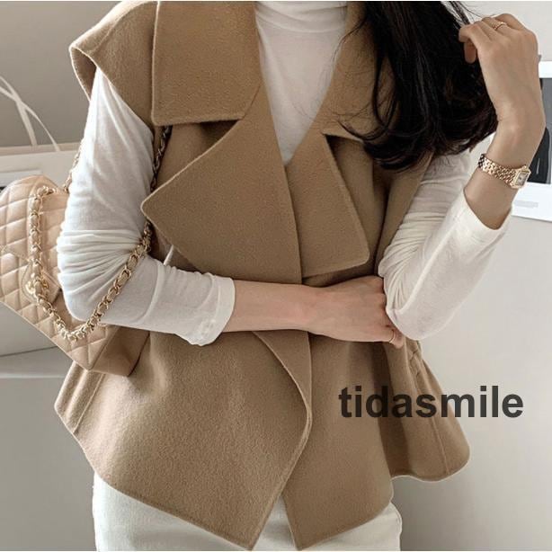 ベスト ジレ レディース アウター レイヤー 重ね着　ゆったり 体型カバー 大人 レイヤード きれいめ カジュアル 春 秋冬　通勤OL 上着 無地ベスト30%までに制限