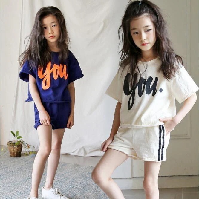 夏 スポーツウェア 子ども 可愛い スウェット 2点セット ショートパンツ Tシャツ キッズ半袖 セットアップ 【Primepic】【急速出荷】女の子ジャージ