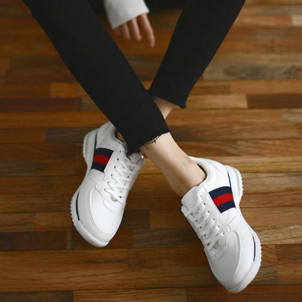 ログ カップル ライン スニーカー 95565 ビッグサイズ レディースシューズ