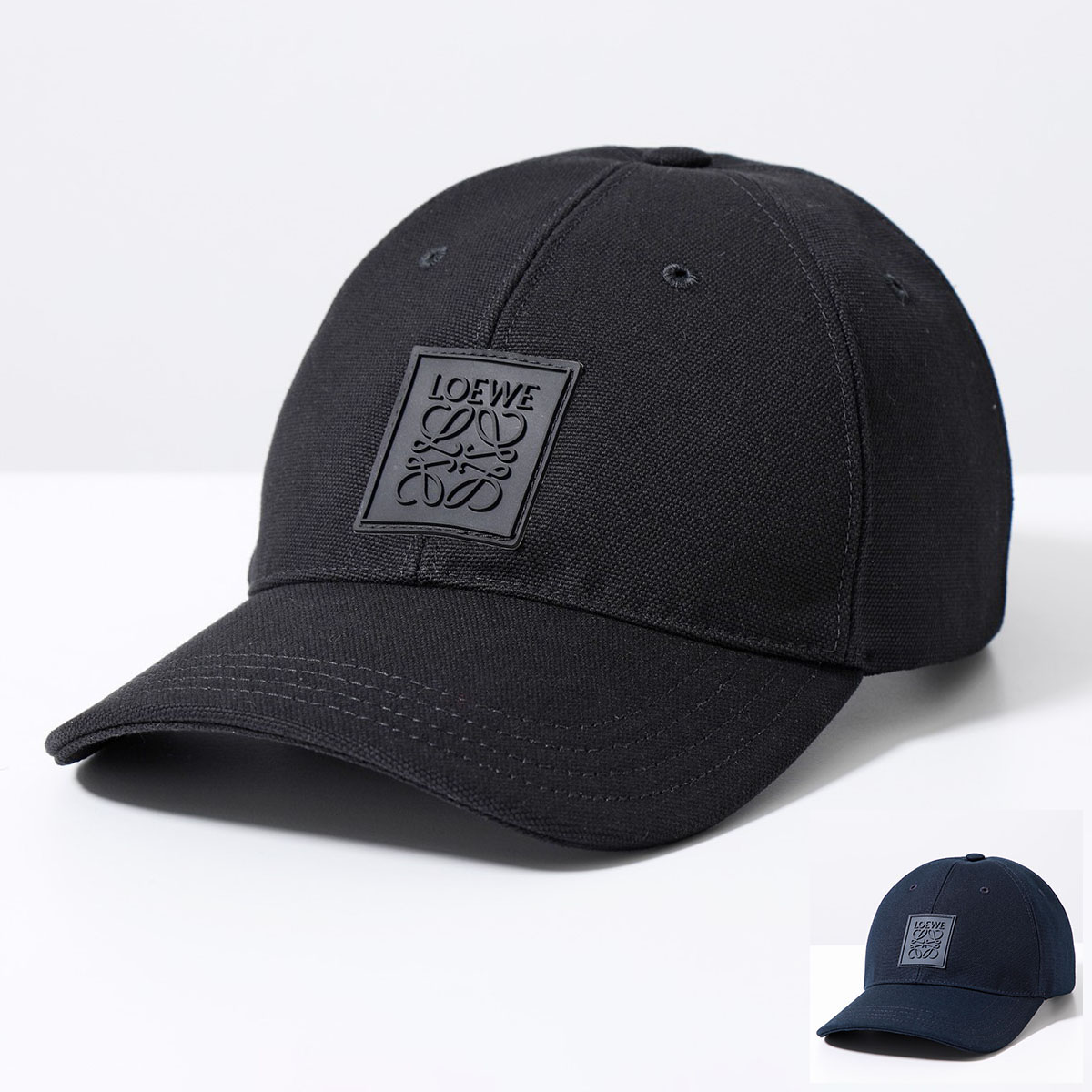 LOEWE ロエベ ベースボールキャップ K820AA2X01 K820358X88 メンズ ラバーロゴパッチ アナグラム キャンバス 帽子 カラー2色