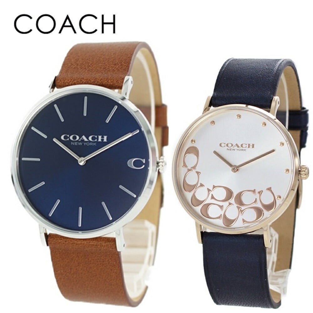 コーチ ペアウォッチ 革ベルト カップル ペア プレゼント メンズ 腕時計 レディース 腕時計 男性 女性 感謝 ありがとう 夫婦 両親 ギフト ポイント消化 24,124円