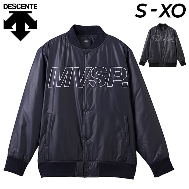 メンズ HEATNAVI ビックロゴ 中綿ボマージャケット 防寒 アウター/DMMWJC43