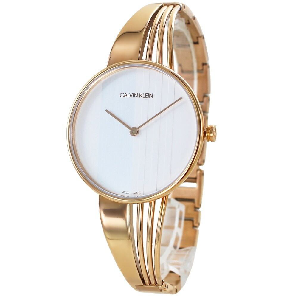 訳あり 箱なし 時計ケース付 カルバンクライン 腕時計 手表 レディース ビジネス 通勤 通学 仕事用 シンプル 2針 ブレスレット 時計 ローズゴールド 母 彼女 妻 誕生日 結婚記念日 プレゼント 11,324円