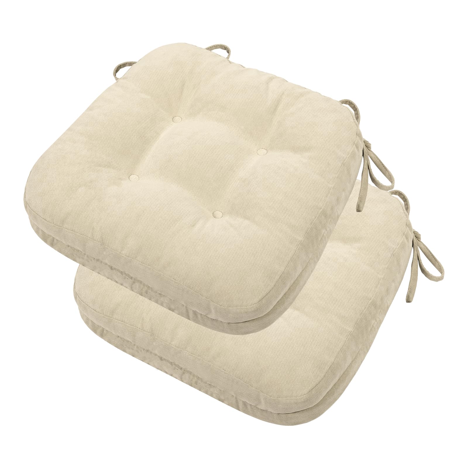 TanYoo 座布団 クッション 椅子用クッション 厚め7cm 低反発+高反発 二層構造 ざぶとん 椅子クッション 低反発クッション チェアクッション フロアクッション 高反発座布団 馬蹄型座布団 滑