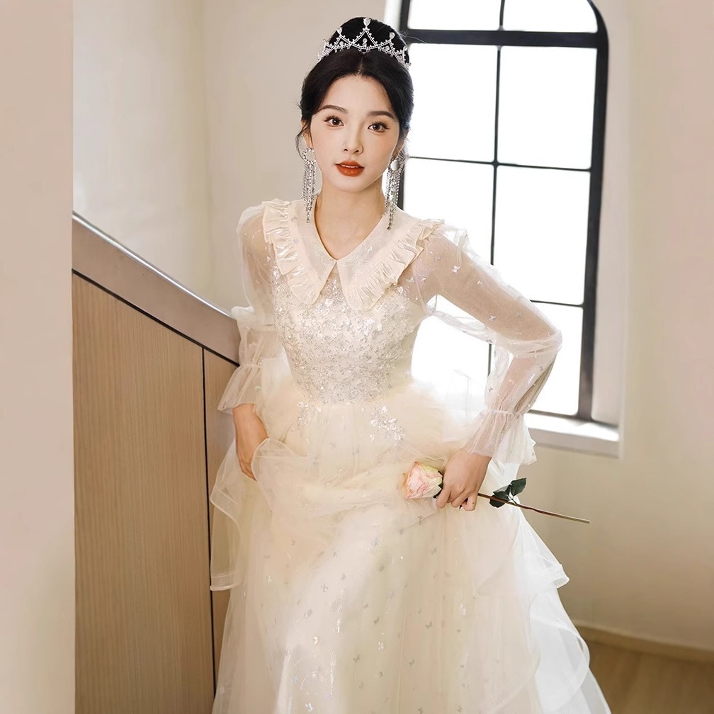 会イブニングドレス2025宴会痩せ見え大人ピアノ演奏芸考声楽ドレスワンピース 6,510円