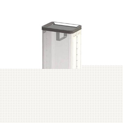 ぶんぶく 中身の見えるゴミ箱 角型ロータリー屑入 袋止め付 RSM-P-01B ぶんぶく 中身の見えるゴミ箱角型ロータリー屑入（袋止め付）RSM-