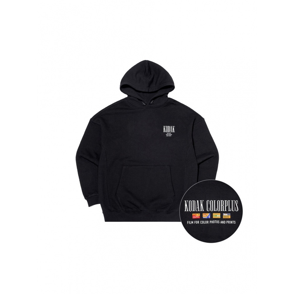 コダックアパレルエバーループセミオーバーフィットグラフィックフード付きTシャツブラック 22,626円