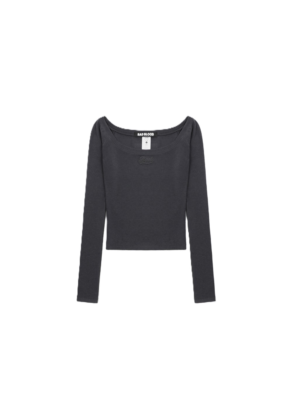 ビヨンド ソフト オフショルダー トップ - チャコール