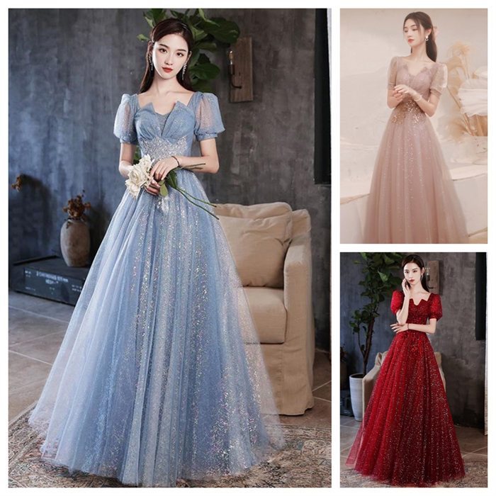 3色展開　パーティードレス 結婚式 ワンピース カラードレス パーティードレス 結婚式ドレス 袖なし レース ウエディングドレス ロング丈　マキシ丈　演出舞台 大きいサイズ 大人 上品 お呼ばれ 二次