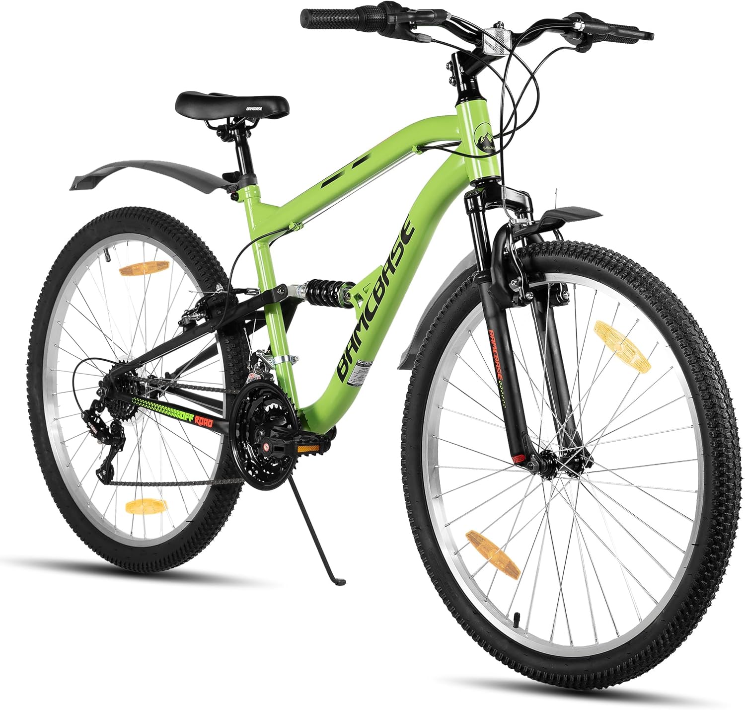 HH HILAND マウンテンバイク 26インチ 前後サスペンション 18段変速 Vブレーキ フルサス MTB自転車 ソフトテール ダウンヒル ユニセックス ブルー ブラック グリーン 通勤 通学