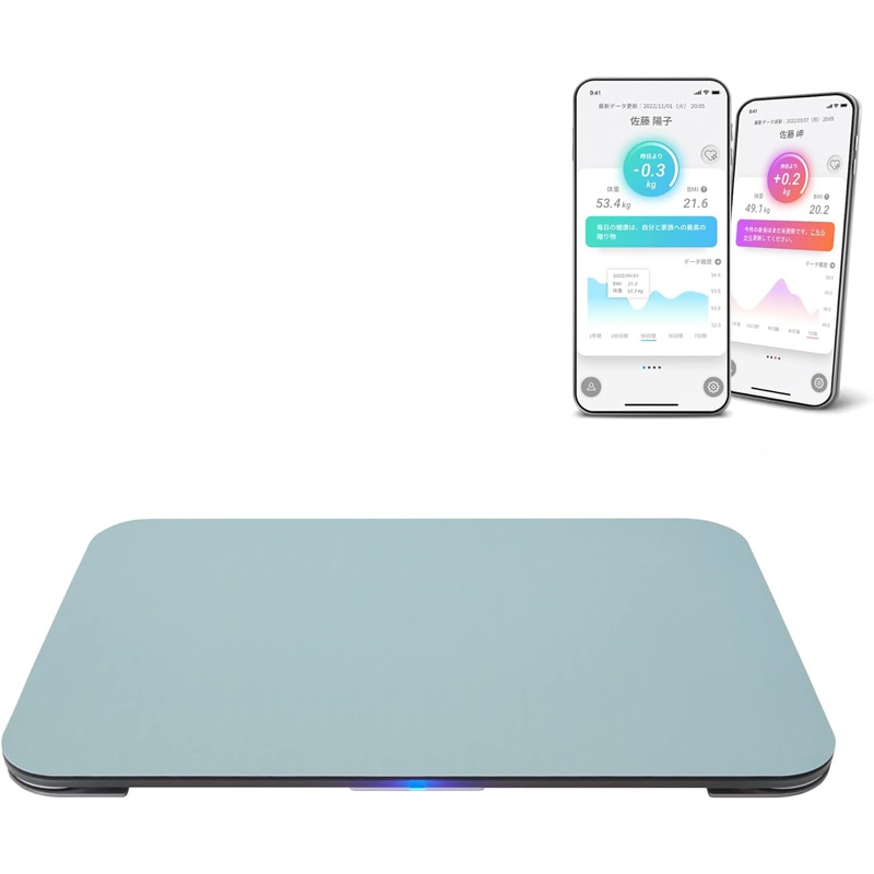 issin スマートバスマット グリーン 体重計 SBM22U01LJ-GN
