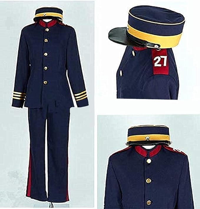 宇佐美上等兵 コスプレ衣装 帽子付き コスプレ衣装 演出服 舞台装 文化祭 コスチューム アニメ ハロウィン クリスマス 文化祭 学園祭 仮装 演出服 プレゼント 贈り物 ステージ服