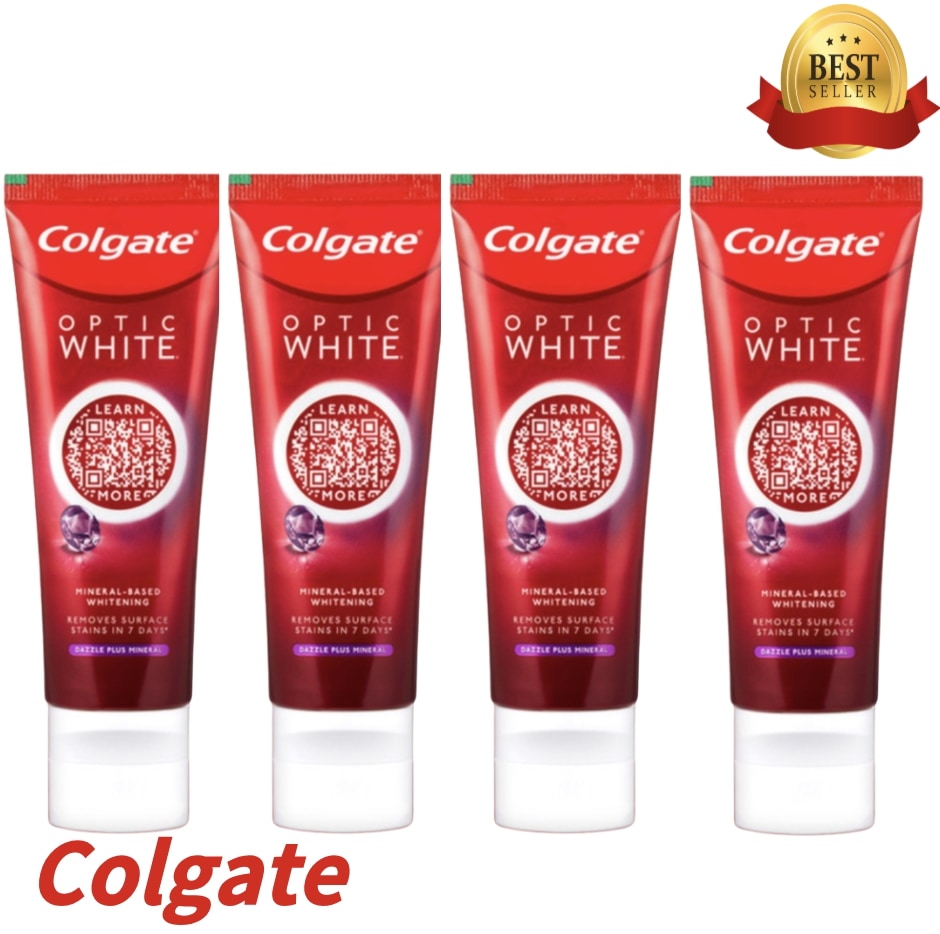 [ 1+1+1+1 ] BESTオプティックホワイト ダズリング 100g 4個 美白歯磨き粉ミネラル歯磨き粉 美白 歯磨き粉