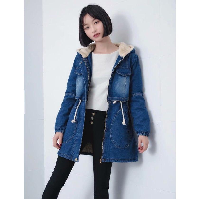 【2点購入で100円オフ】【即納】裏ボア デニムコート レディース アウター 秋 冬 デニム ロング 大きいサイズ 3L 秋冬 フード 付き デニム コート ショート 5,332円