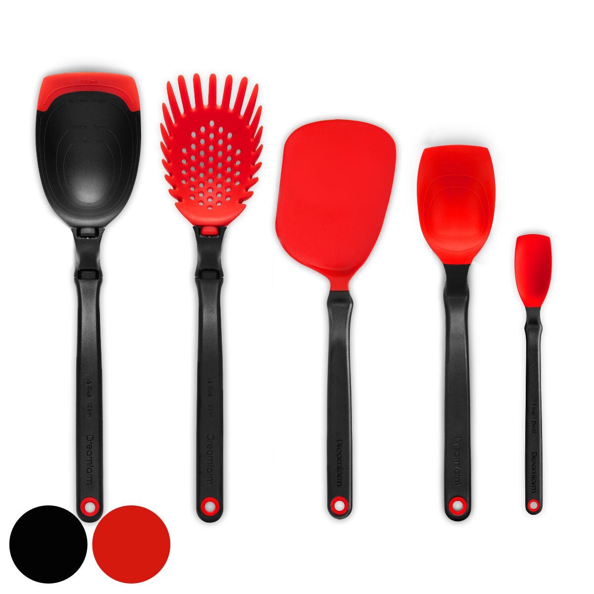 キッチンツールセット dreamfarm セットオブザベスト キッチンツール5点セット スパチュラ 調理スプーン ターナー お玉 食洗機対応 調理道具セット 先端が浮く 衛生的 耐熱 7,260円