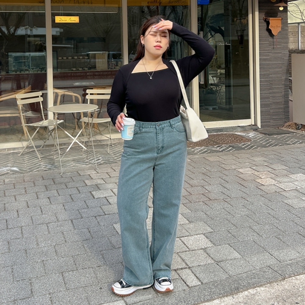 (JSTYLEのイーブレット) イーブレットトミアンピグメントセミワイドパンツ JSTYLE