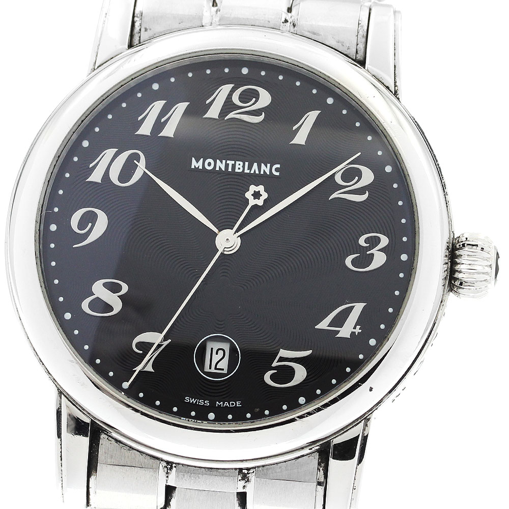 モンブラン MONTBLANC 7072 マイスターシュテュック デイト クォーツ メンズ _900190【中古】