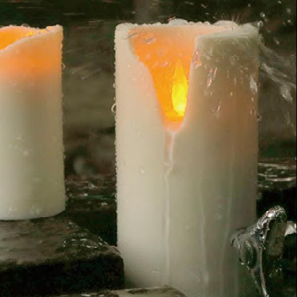 LEDキャンドル おしゃれ リアル 電池 明るい 生活防水 キッチン トイレ 洗面所 ランドリー 庭 テラス ベランダ クリスマス ハロウィン