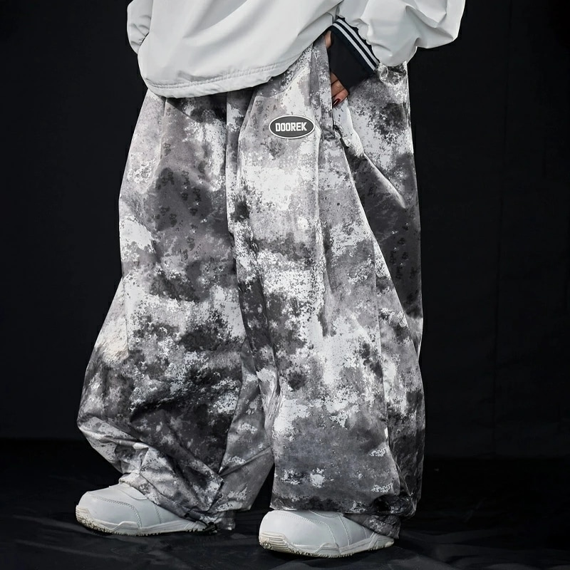 スノボパンツ スキーパンツ ロングパンツ 単品 スノーボード ウェア ワイドパンツ レディース メンズ 長ズボン ボトムス スノーボードウェア スキーウェア スノボウェア 男女兼用 ゆったり 迷彩柄
