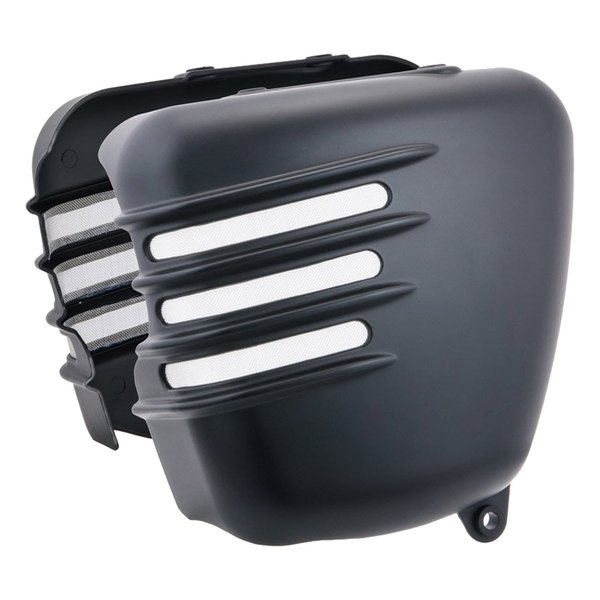 サイドカバー リブ マットブラック 空冷 Bonneville T100 02-15 MTE129 21,608円