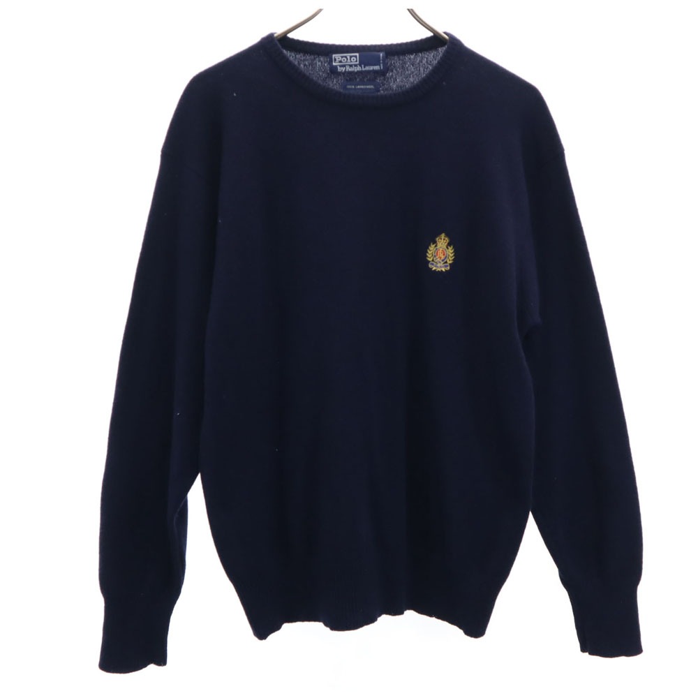 ポロバイラルフローレン ウール 長袖 セーター ネイビー系 Polo by Ralph Lauren ニット メンズ