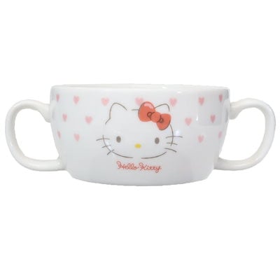 他サイト： ハローキティ キッズ食器 両手ブリオン ピンクハート サンリオ キャラクター グッズの商品画像