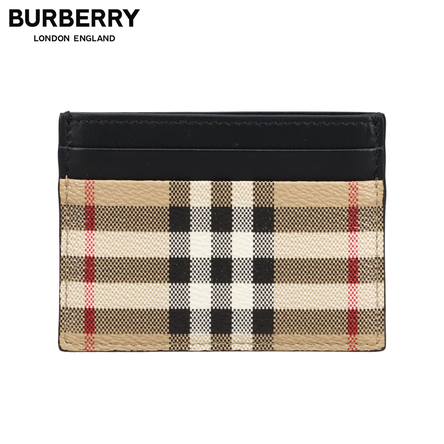 カードケース 名刺入れ 定期入れ レディース チェック VINTAGE CHECK CARD HOLDER ベージュ 8069822