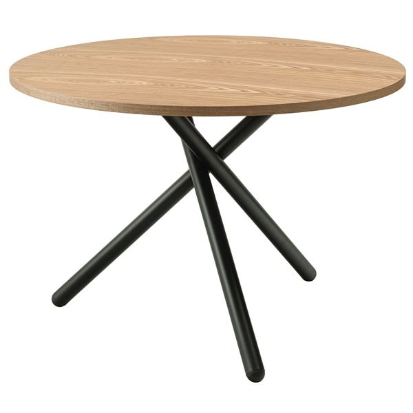 ラウンドダイニングテーブル 約W110xD110xH72cm ナチュラル 組立式
