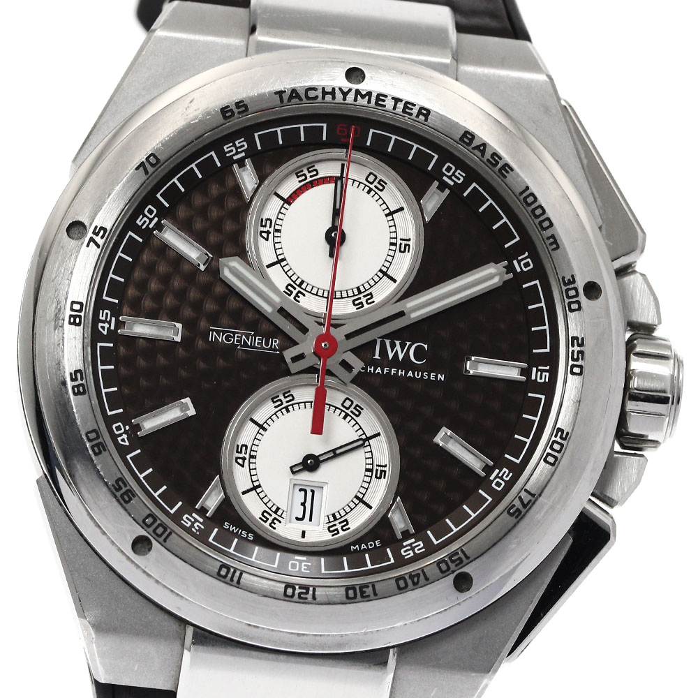 IWC IWC SCHAFFHAUSEN IW378511 インヂュニア ジルバープファイル クロノグラフ 限定1000本 自動巻き メンズ 箱付き_862819【中古】