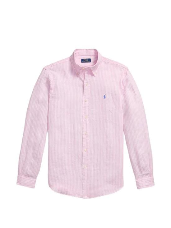 POLO RALPH LAUREN Men Long Tops 710 B15 594 008 PINK WHITE