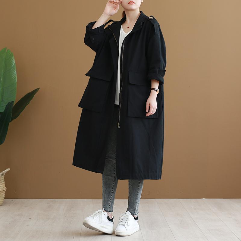ルーズなプラスサイズの婦人服 2025 春の女性のウインドブレーカー ジャケット女性の新しいルーズな作業着カジュアル多目的ミッドレングス スタイル