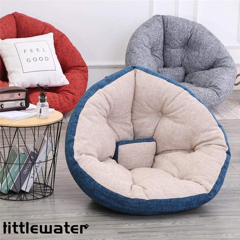 柔らか 耐久性も高く 低反発 洗える 低反発クッション 3WAY ソファベッド 【30%OFFセール】座椅子 折り畳み 1人掛け ふらふら ソファ グレーブルー 6,245円