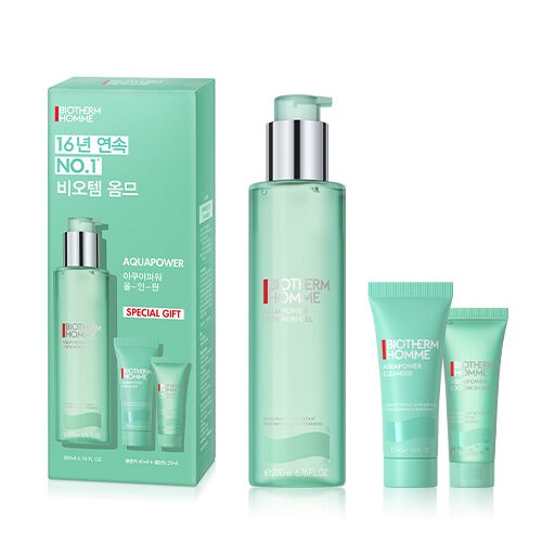 [韓国男性選択1位] ビオテム オム アクアパワー オールインワン200ml (クレンザー40ml+オールインワン 20ml)