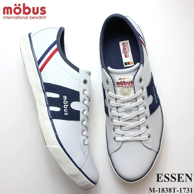 スニーカー エッセン ESSEN S.WHT/NVY M-1838T-1731 おしゃれスニーカー