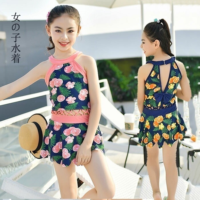【即納】子供水着 ワンピース型水着 ジュニア水着 スイムウェア 可愛い 女児 ビーチ JP風 水着 女子 ジュニア 子供水着 キッズ水着 女子 水着 ガールズ 練習用水着 ビーチ 学生 スクール水着