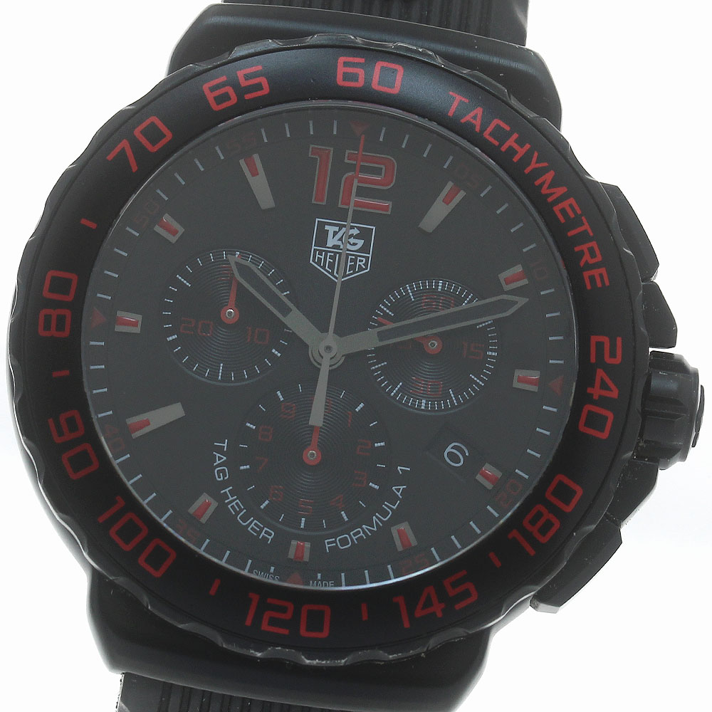 タグホイヤー TAG HEUER CAU111D フォーミュラ1 クロノグラフ クォーツ メンズ 保証書付き_880535【中古】