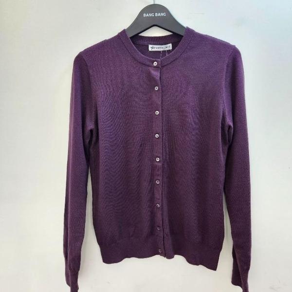 bang bang HC19 女性用トランジショナルシーズン ボタン ラウンドネック カーディガン NWY751 (E40953278)