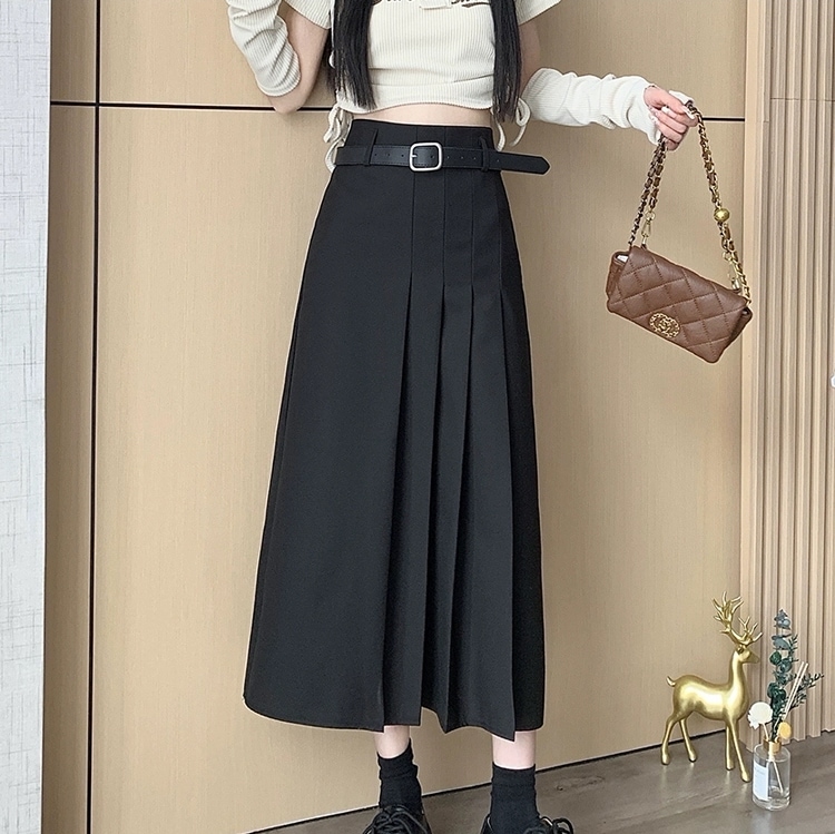 スカート ボトムス ロングスカート プリーツスカート ミモレ ミモレ丈 ロング ロング丈 Aライン ベルト ハイウエスト かわいい 大人可愛い きれいめ シンプル 大人 上品 おしゃれ お洒落
