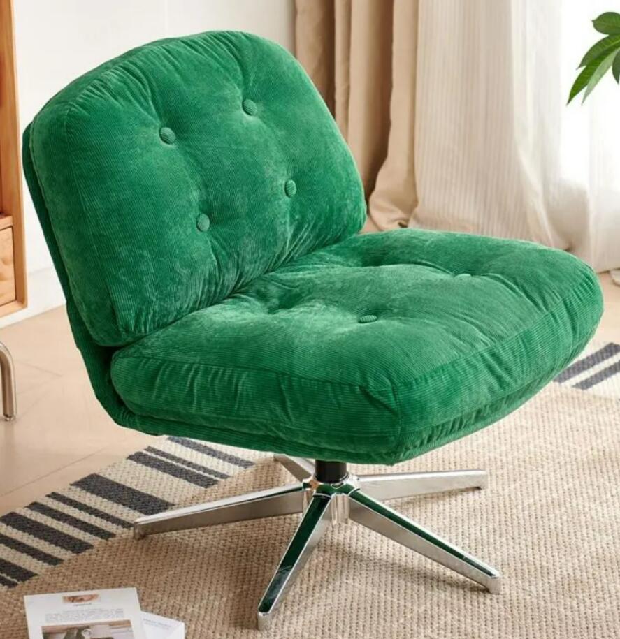 ホームチェアモダンメタルベルベットソファアクセントラウンジアームチェアリビングルーム用家具 回転シングルレジャーチェアリビング小戸型デザイナー ホームチェア高級北欧モダンソファー