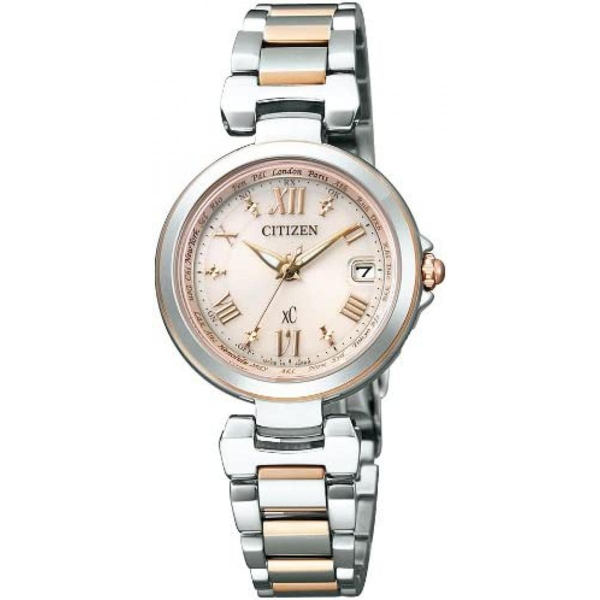 CITIZEN xC シチズン クロスシー EC1034-59W エコドライブ 電波時計 ハッピーフライト レディース 腕時計 防水 ソーラー 33,800円