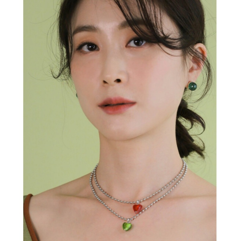 JUDY AND PAUL /ITZY着用/ Apple Heart Chain Necklace